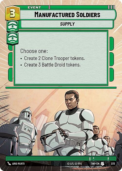 Manufactured Soldiers Card Front