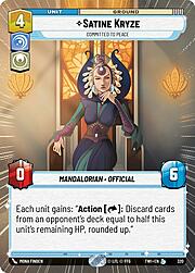 Satine Kryze, Votata Alla Pace