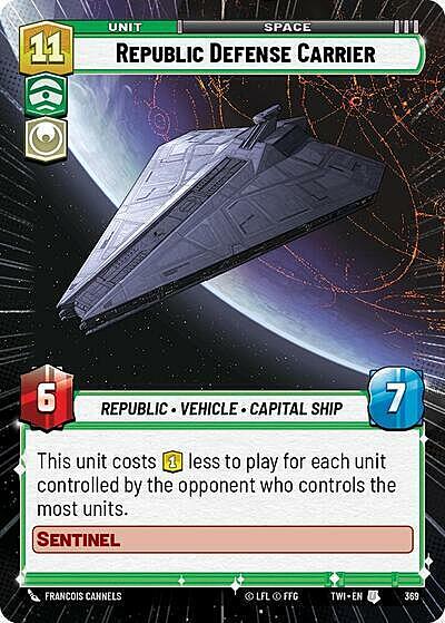 Republic Defense Carrier Card Front