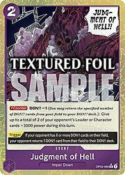 Judgment of Hell · Textured Foil OP02-089t