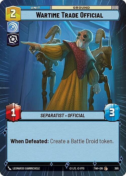 Wartime Trade Official Card Front