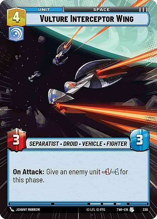 Vulture Interceptor Wing Card Front