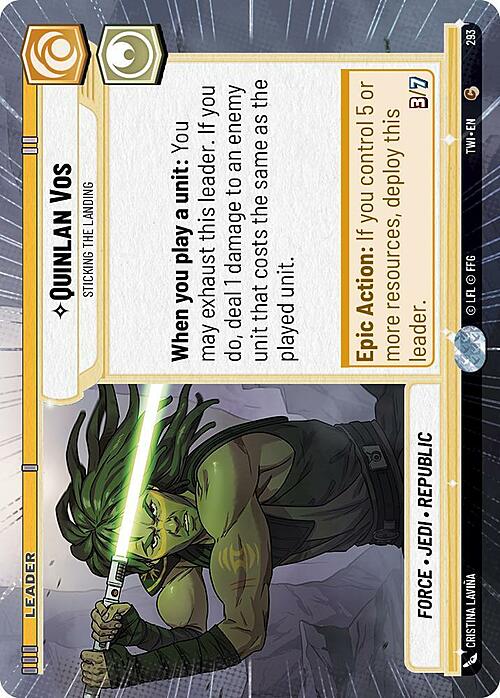 Quinlan Vos - Sticking the Landing Card Front