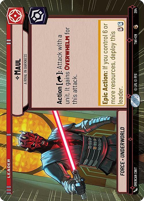 Maul - A Rival in Darkness Card Front