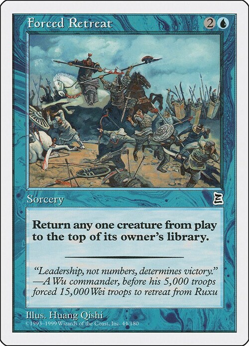 Forced Retreat Card Front