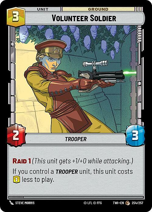 Volunteer Soldier Card Front