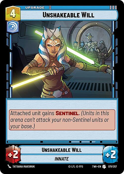 Unshakeable Will Card Front