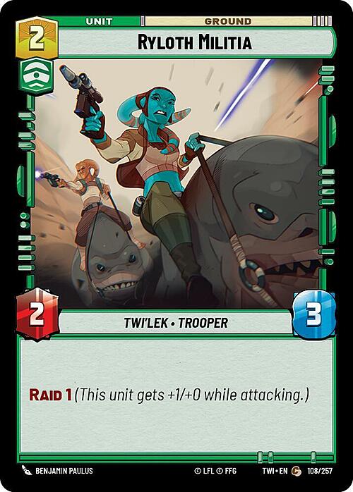 Ryloth Militia Card Front