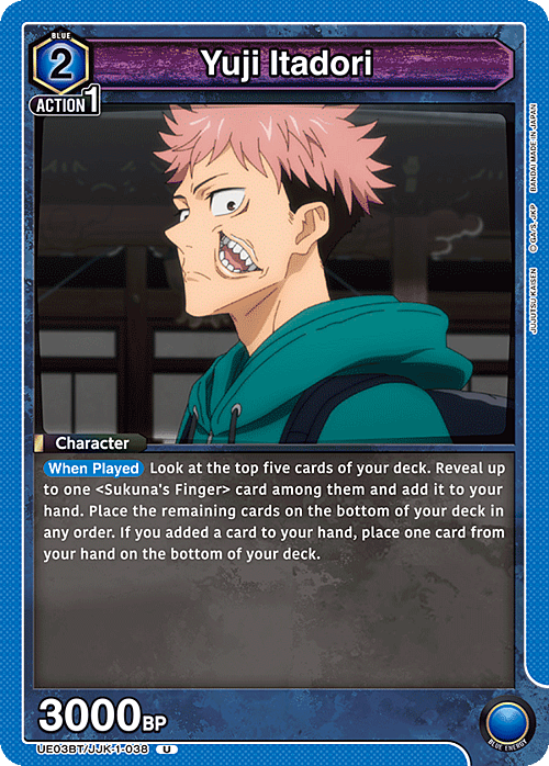 Yuji Itadori Card Front
