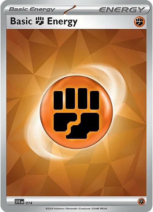 Basic Fighting Energy Card Front