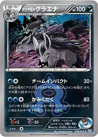 Team Aqua's Mightyena Card Front