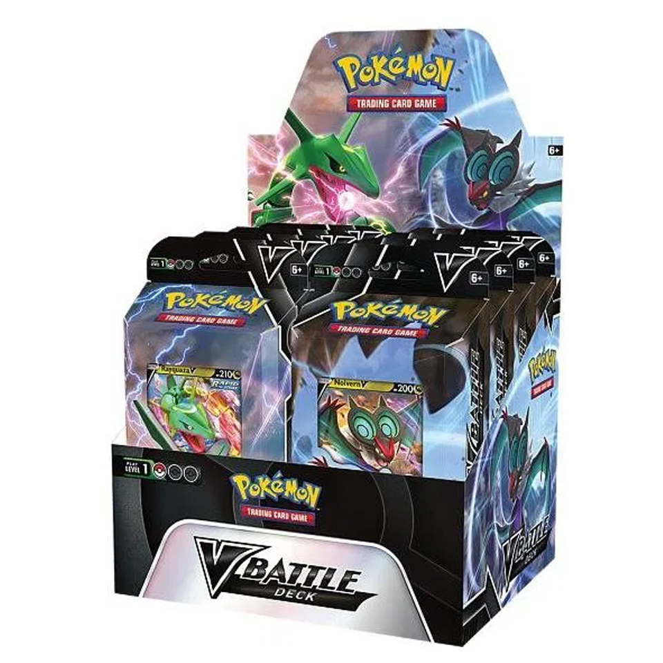Rayquaza vs Noivern V Battle Deck Display