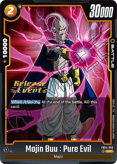 Majin Buu : Pure Evil Card Front
