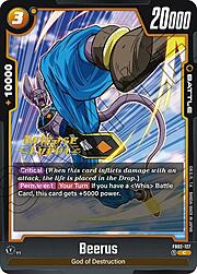 Beerus · Pre-Release Stamped FB02-127