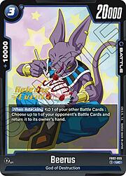 Beerus · Pre-Release Stamped FB02-055