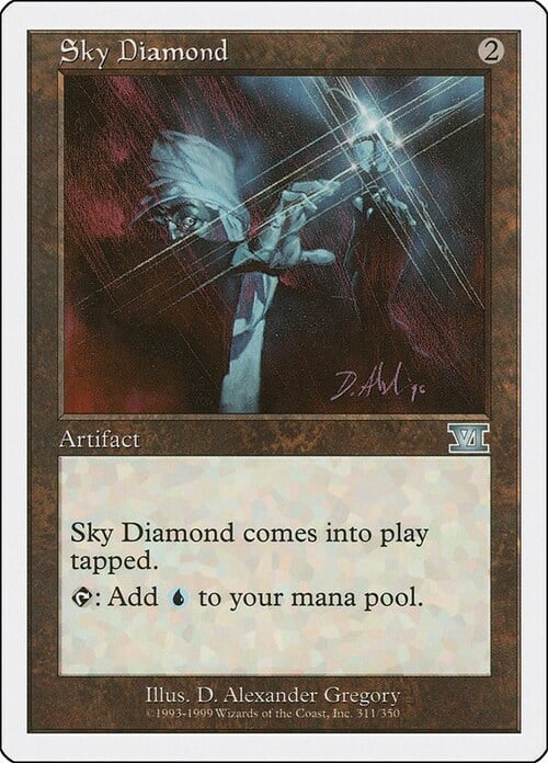Sky Diamond Card Front