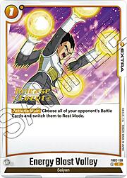 Energy Blast Volley · Pre-Release Stamped FB02-138