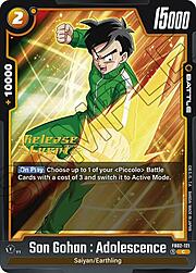 Son Gohan : Adolescence · Pre-Release Stamped FB02-121