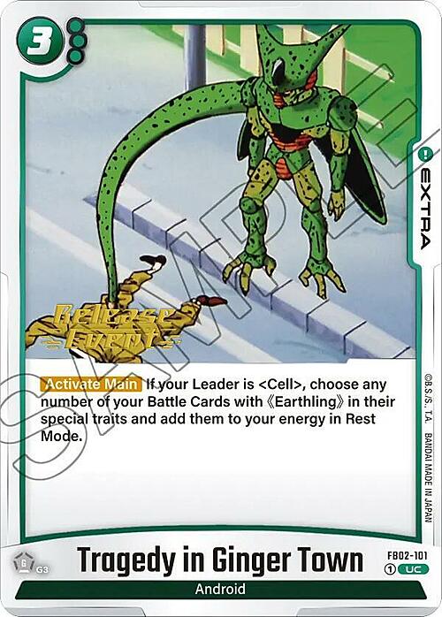 Tragedy in Ginger Town Card Front