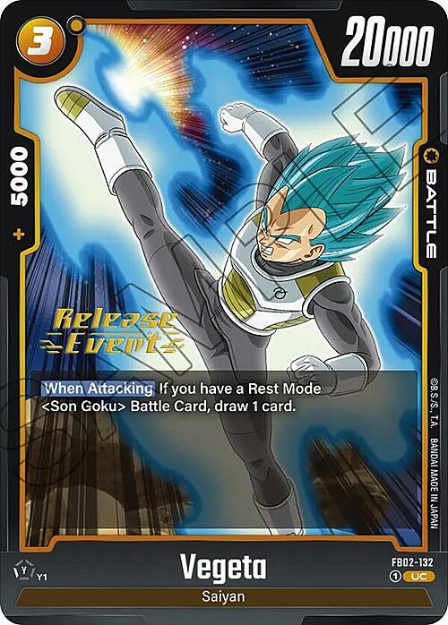 Vegeta Card Front