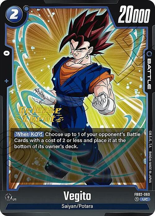 Vegito Card Front