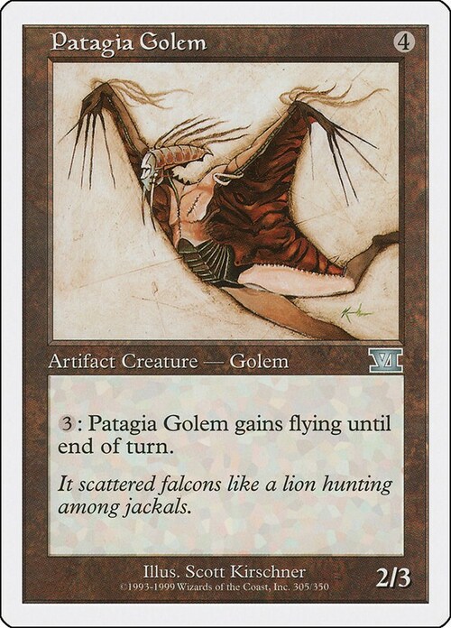 Patagia Golem Card Front