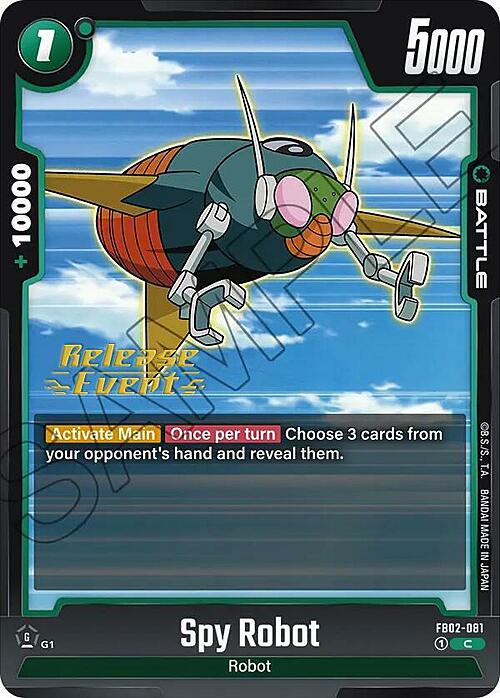 Spy Robot Card Front