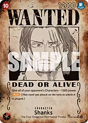 Shanks · WANTED | Alternate Art OP09-004w
