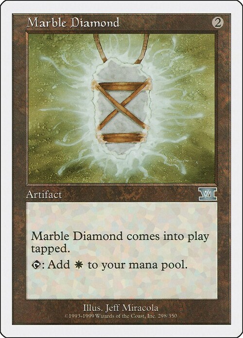 Marble Diamond Card Front