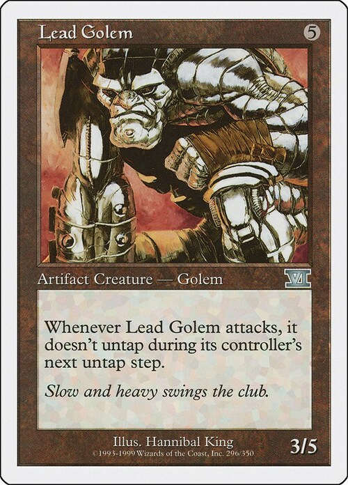 Lead Golem Card Front