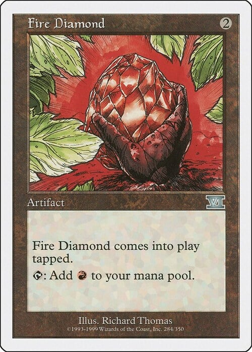 Fire Diamond Card Front