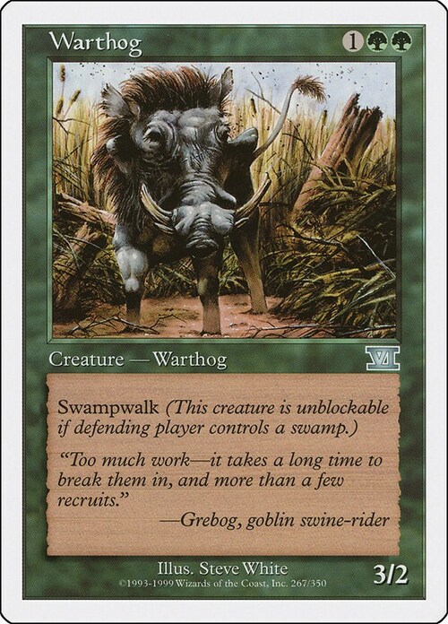 Warthog Card Front