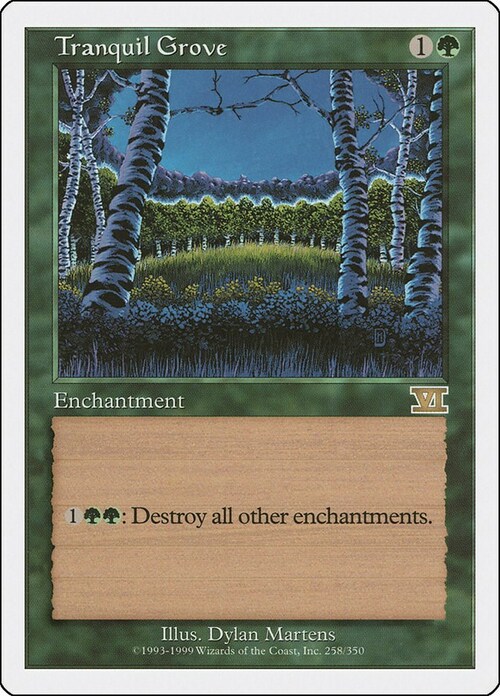 Tranquil Grove Card Front