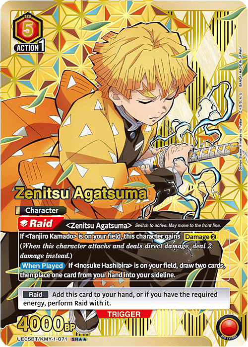 Zenitsu Agatsuma Card Front