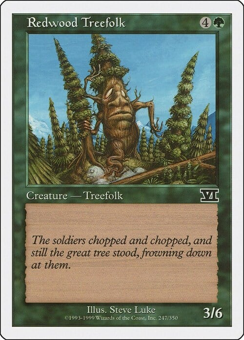 Redwood Treefolk Card Front