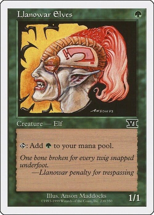 Llanowar Elves Card Front