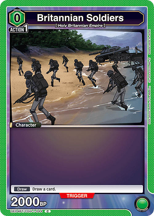 Britannian Soldiers Card Front