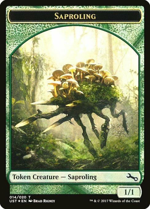 mtg saproling cards (013/016) [Dominaria Tokens] List.add(d Saproling - Cube Cobra