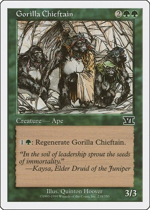 Gorilla Chieftain Card Front