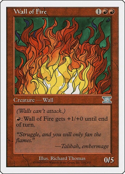 Wall of Fire Card Front