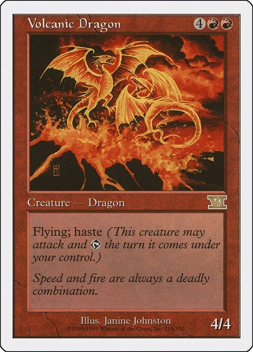Drago Vulcanico Card Front