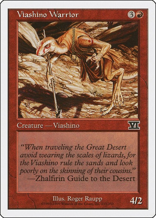 Viashino Warrior Card Front