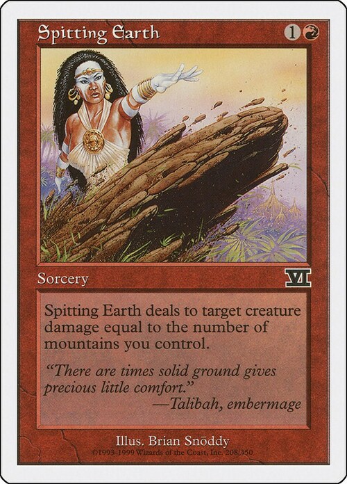 Spitting Earth Card Front