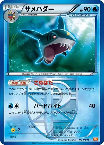 Sharpedo Card Front