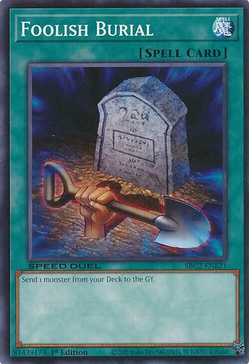 Foolish Burial Card Front