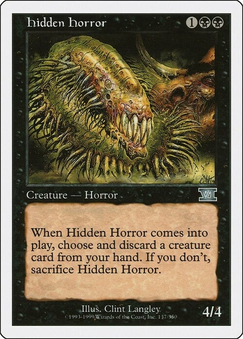 Hidden Horror Card Front