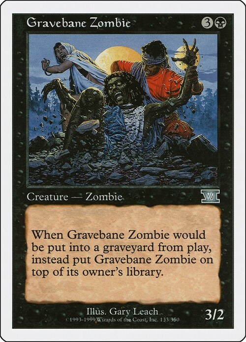 Zombi delle Tombe Card Front