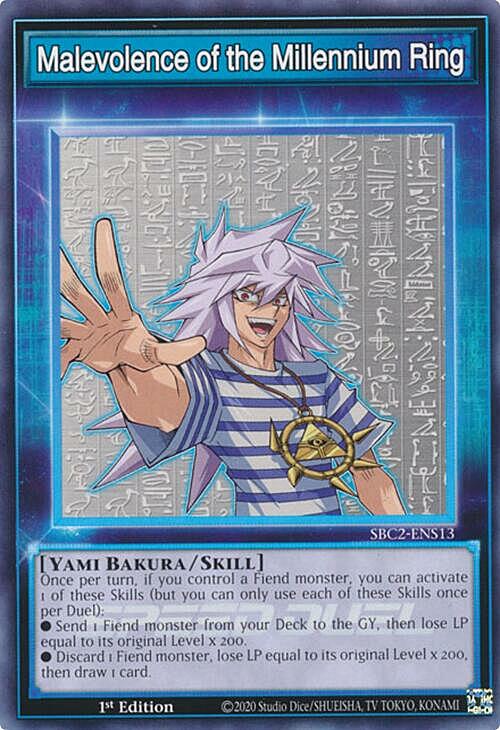Malevolence of the Millennium Ring Card Front