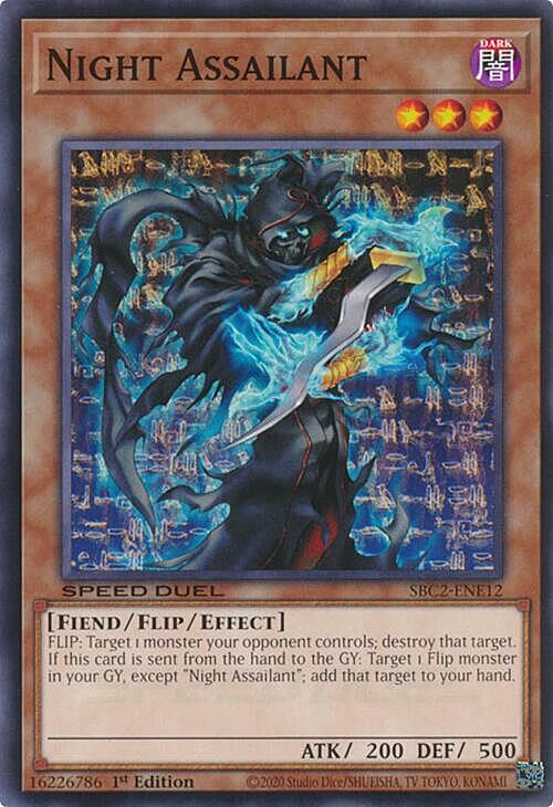 Assalitore Notturno Card Front