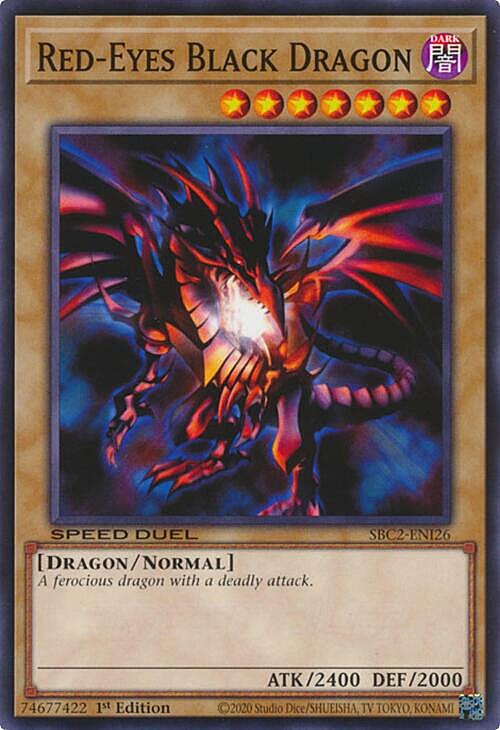Red-Eyes Black Dragon Card Front